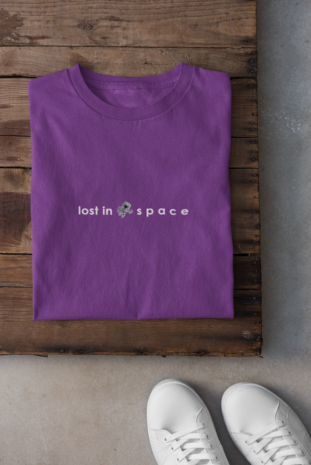 Lost in space Minimal Women Half Sleeves T-shirt- KidsFashionVilla