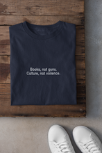 Load image into Gallery viewer, Books Not Guns Minimal Women Half Sleeves T-shirt- KidsFashionVilla
