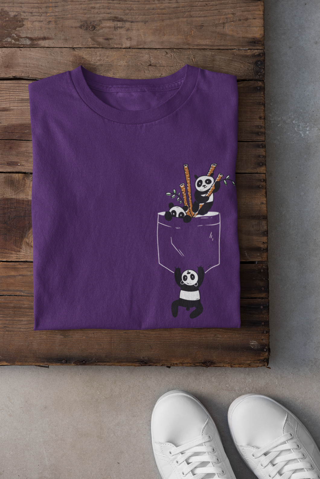 Panda Women Half Sleeves T-shirt- KidsFashionVilla