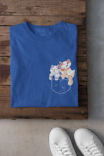 Load image into Gallery viewer, Cute Kitty Women Half Sleeves T-shirt- KidsFashionVilla
