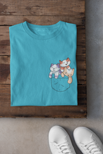 Load image into Gallery viewer, Cute Kitty Women Half Sleeves T-shirt- KidsFashionVilla
