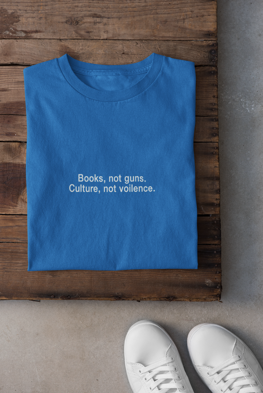 Books Not Guns Minimal Women Half Sleeves T-shirt- KidsFashionVilla