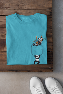 Panda Women Half Sleeves T-shirt- KidsFashionVilla