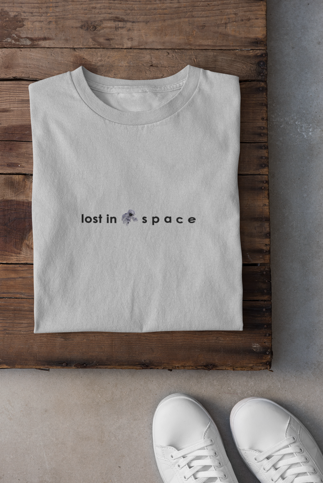 Lost in space Minimal Women Half Sleeves T-shirt- KidsFashionVilla
