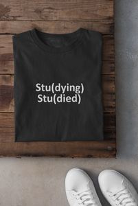 Study Mens Half Sleeves T-shirt- KidsFashionVilla