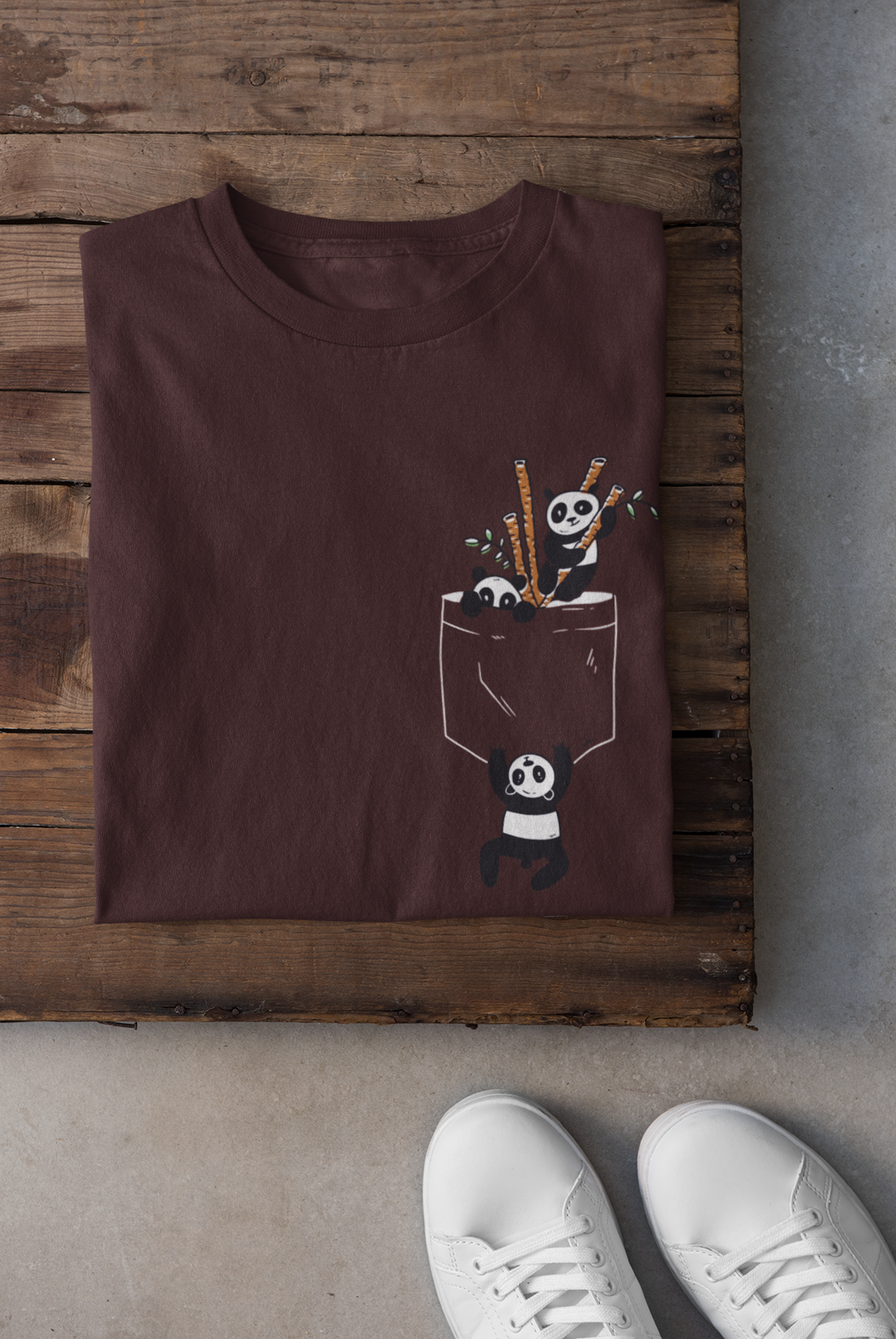 Panda Women Half Sleeves T-shirt- KidsFashionVilla