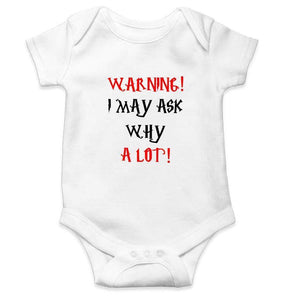 Warning I May Ask Why A lot Rompers for Baby Boy- FunkyTradition FunkyTradition