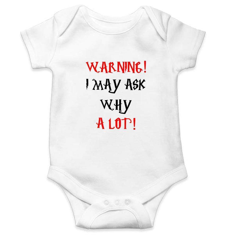 Warning I May Ask Why A lot Rompers for Baby Boy- FunkyTradition FunkyTradition