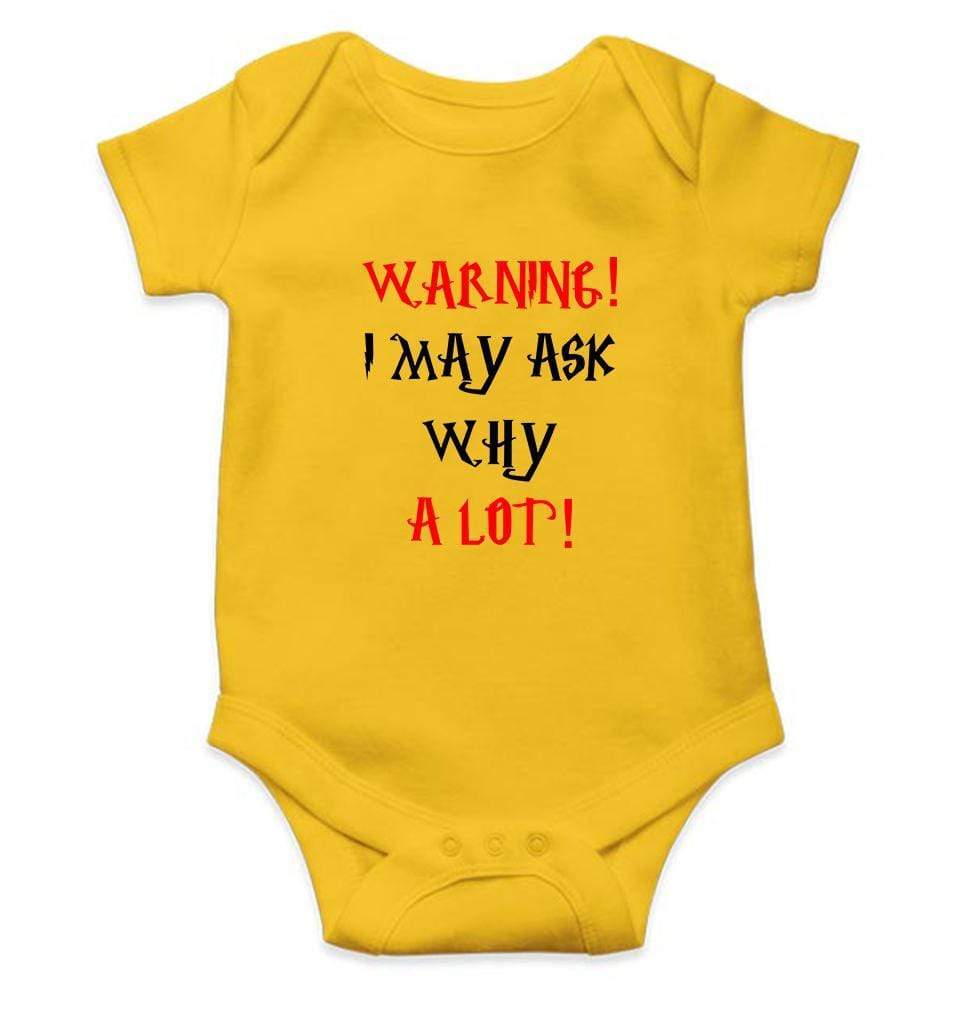 Warning I May Ask Why A lot Rompers for Baby Boy- FunkyTradition FunkyTradition