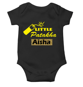 Customize Name Little Dhamaka Rompers for Baby Girl- KidsFashionVilla