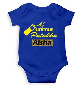 Customize Name Little Dhamaka Rompers for Baby Girl- KidsFashionVilla