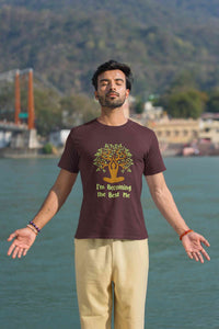 Best Of Me Yoga Mens Half Sleeves T-shirt- KidsFashionVilla