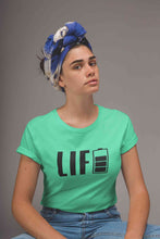 Load image into Gallery viewer, Life Women Half Sleeves T-shirt- KidsFashionVilla
