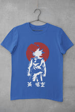 Load image into Gallery viewer, Goku Sun Anime Women Half Sleeves T-shirt- FunkyTeesClub - Funky Tees Club
