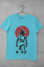 Load image into Gallery viewer, Goku Sun Anime Women Half Sleeves T-shirt- FunkyTeesClub - Funky Tees Club
