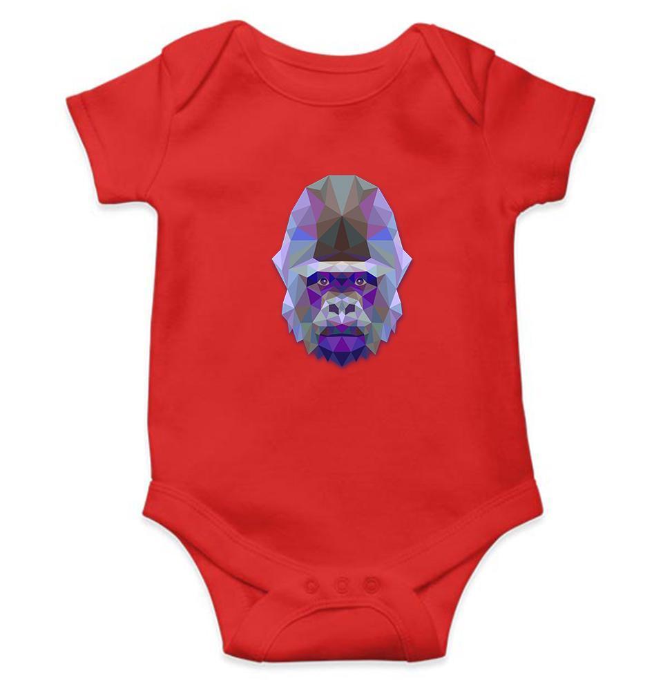 Gorilla Abstract Rompers for Baby Girl- FunkyTradition FunkyTradition