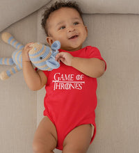 Load image into Gallery viewer, GOT Game Of Thrones Logo Rompers for Baby Boy- FunkyTradition FunkyTradition

