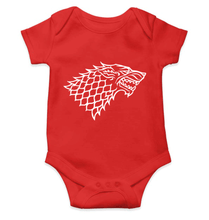 Load image into Gallery viewer, GOT Game Of Thrones Stark Logo Rompers for Baby Boy- FunkyTradition FunkyTradition
