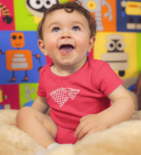 Load image into Gallery viewer, GOT Game Of Thrones Stark Logo Rompers for Baby Boy- FunkyTradition FunkyTradition
