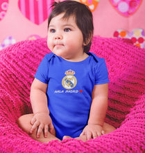 Load image into Gallery viewer, Hala Madrid Rompers for Baby Girl- FunkyTradition FunkyTradition

