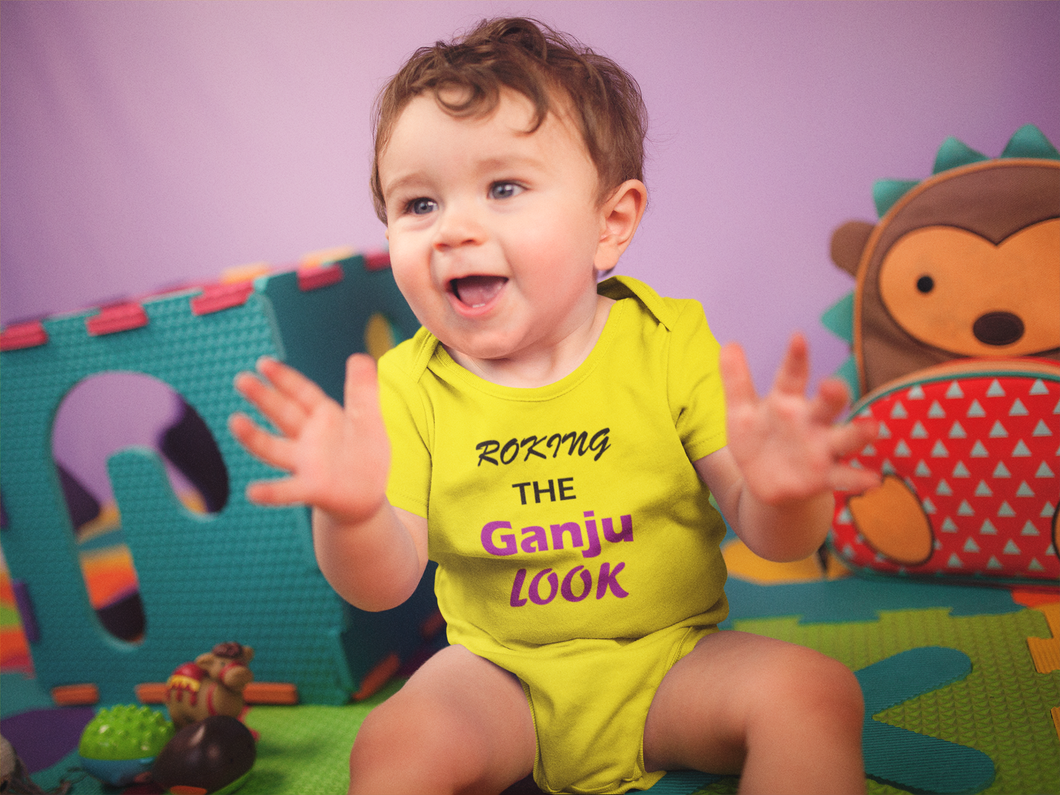 ROKING THE GANJU LOOK Rompers for Baby Boy- KidsFashionVilla