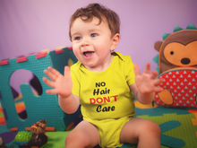 Load image into Gallery viewer, No Hair Dont Care Rompers for Baby Boy- KidsFashionVilla
