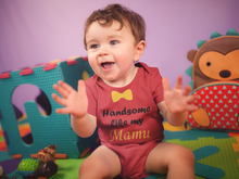 Load image into Gallery viewer, Handsome Like My Mamu Rompers for Baby Boy- KidsFashionVilla

