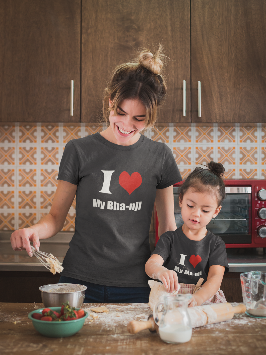I Love My Mami Bhanji Family Relation Matching T-Shirt- KidsFashionVilla