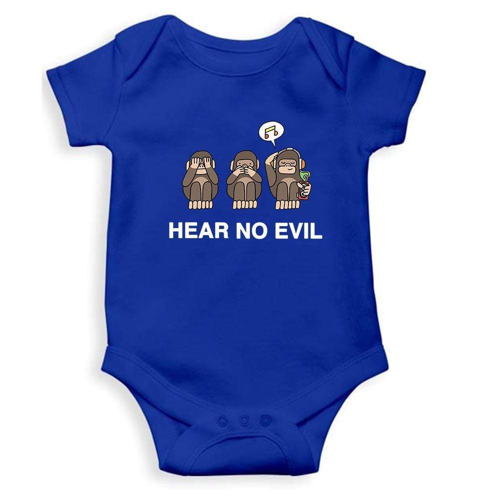 Hear no evil Rompers for Baby Girl- FunkyTradition FunkyTradition