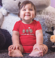 Load image into Gallery viewer, Hear no evil Rompers for Baby Girl- FunkyTradition FunkyTradition
