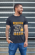 Load image into Gallery viewer, My Blood Type Is Beer Mens Half Sleeves T-shirt- KidsFashionVilla
