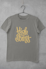 Load image into Gallery viewer, High On Stress Typography Mens Half Sleeves T-shirt- FunkyTeesClub - Funky Tees Club

