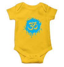 Load image into Gallery viewer, Hindi Om Rompers for Baby Boy- FunkyTradition FunkyTradition
