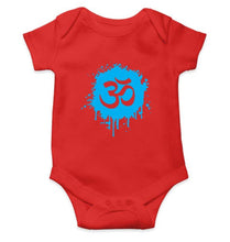 Load image into Gallery viewer, Hindi Om Rompers for Baby Boy- FunkyTradition FunkyTradition
