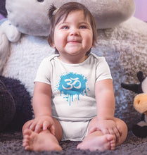 Load image into Gallery viewer, Hindi Om Symbol Rompers for Baby Girl- FunkyTradition FunkyTradition

