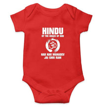 Load image into Gallery viewer, Hindu By The Grace of God Rompers for Baby Boy- FunkyTradition FunkyTradition
