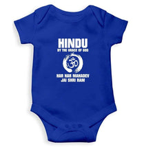 Load image into Gallery viewer, Hindu By The Grace of God Rompers for Baby Boy- FunkyTradition FunkyTradition
