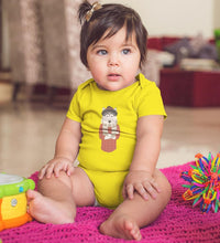 Load image into Gallery viewer, Hipster Wolf Abstract Rompers for Baby Girl- FunkyTradition FunkyTradition
