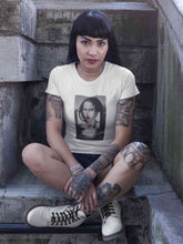 Load image into Gallery viewer, Lollipop Mona Lisa Women Half Sleeves T-shirt- KidsFashionVilla
