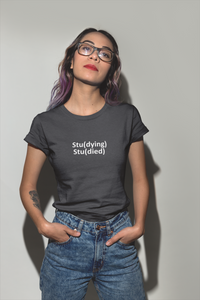 Study Women Half Sleeves T-shirt- KidsFashionVilla