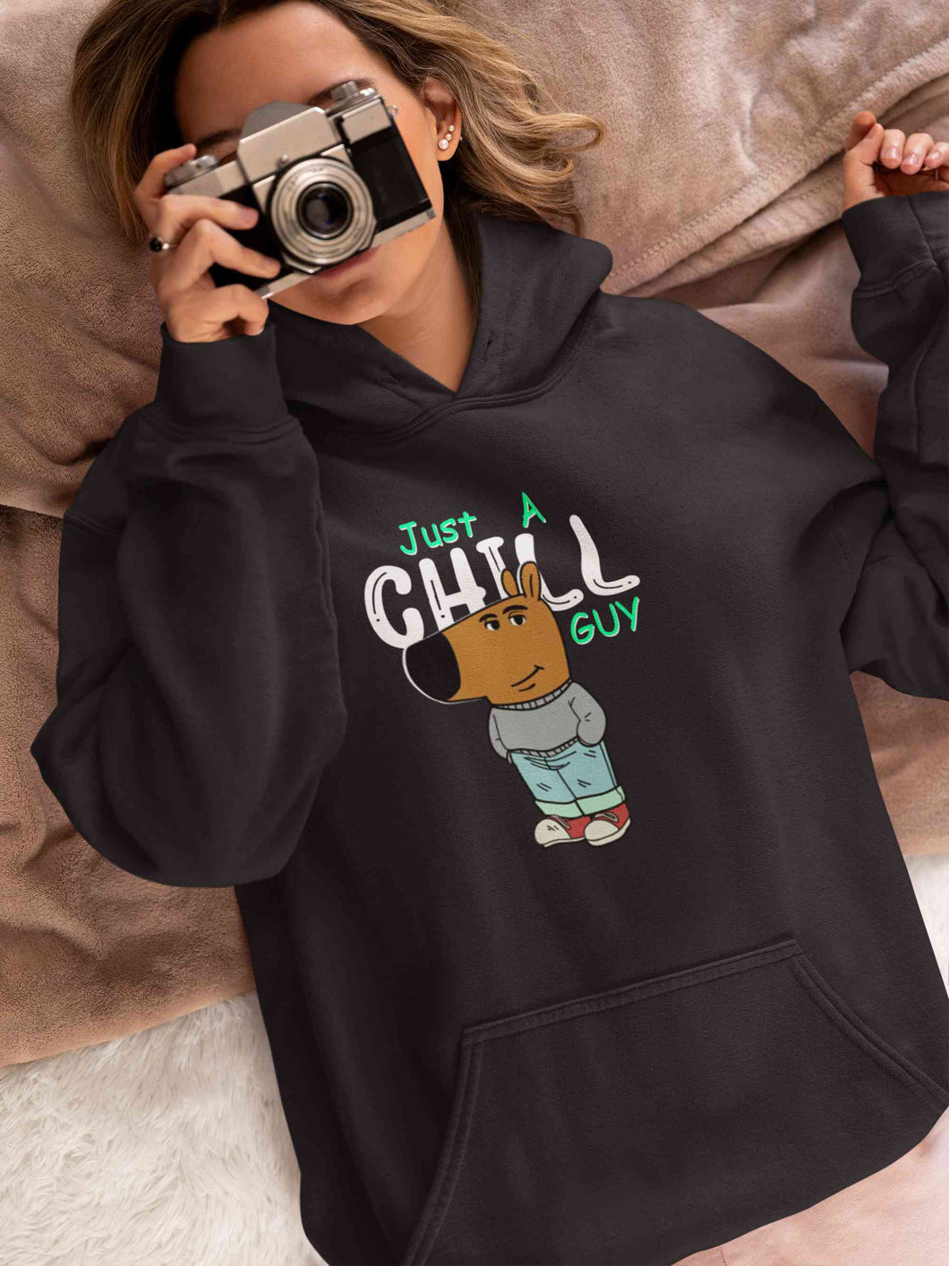 Just A Chill Guy Hoodies for Women-KidsFashionVilla