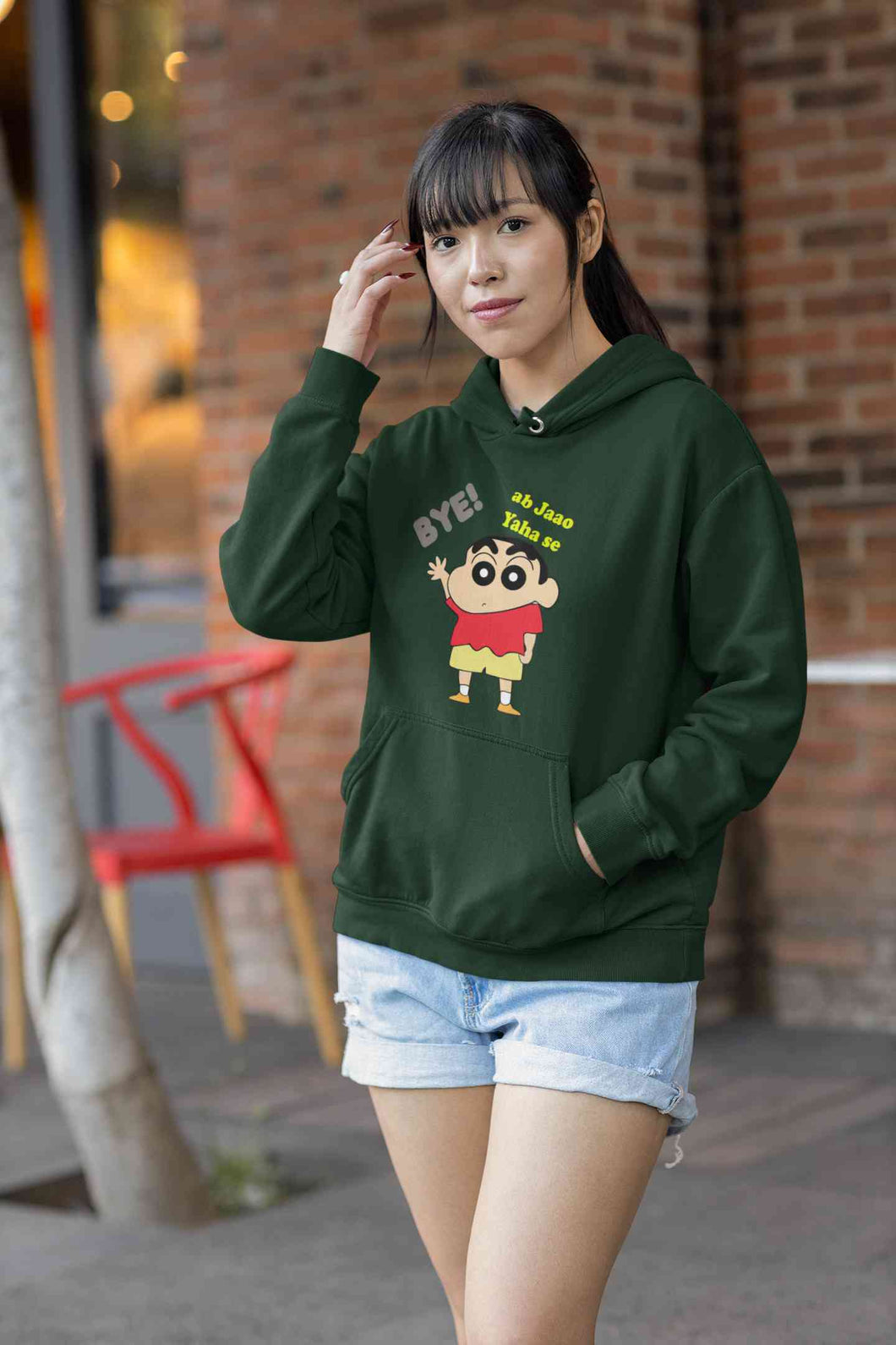 Ab Jao Yaha Se Cartoon Funny Memes Hoodies for Women-KidsFashionVilla