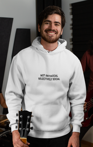 Not Antisocial Selectively Social Men Hoodies-KidsFashionVilla