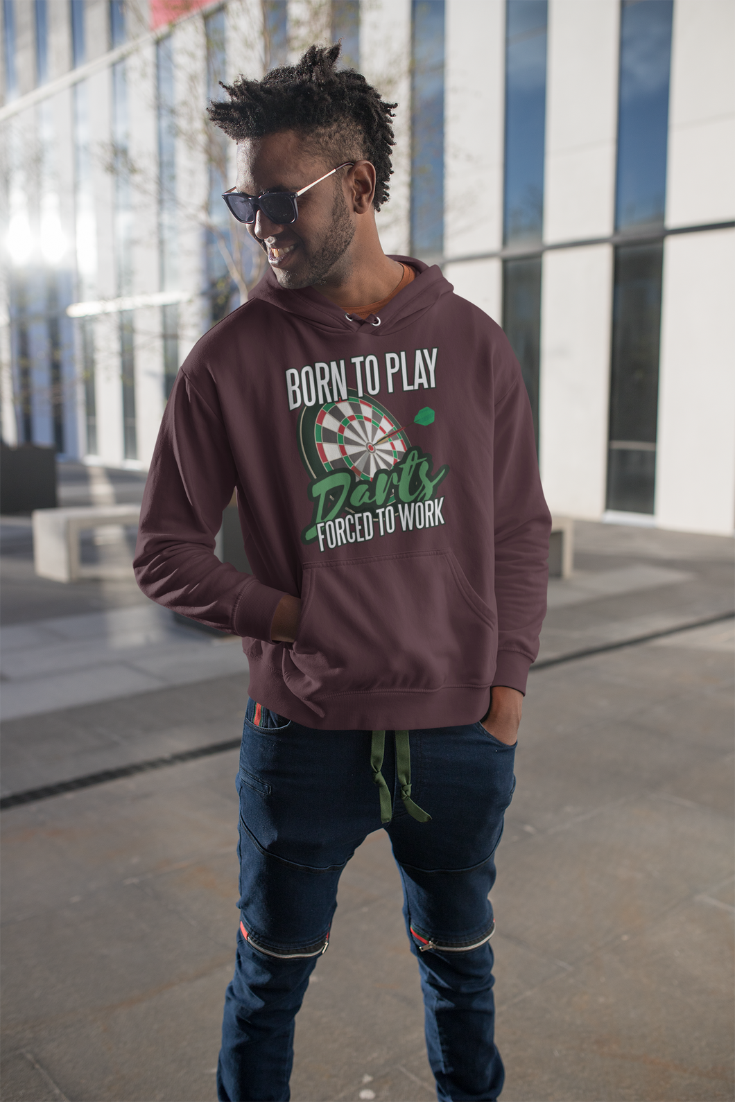 Born To Darts  Men Hoodies-KidsFashionVilla
