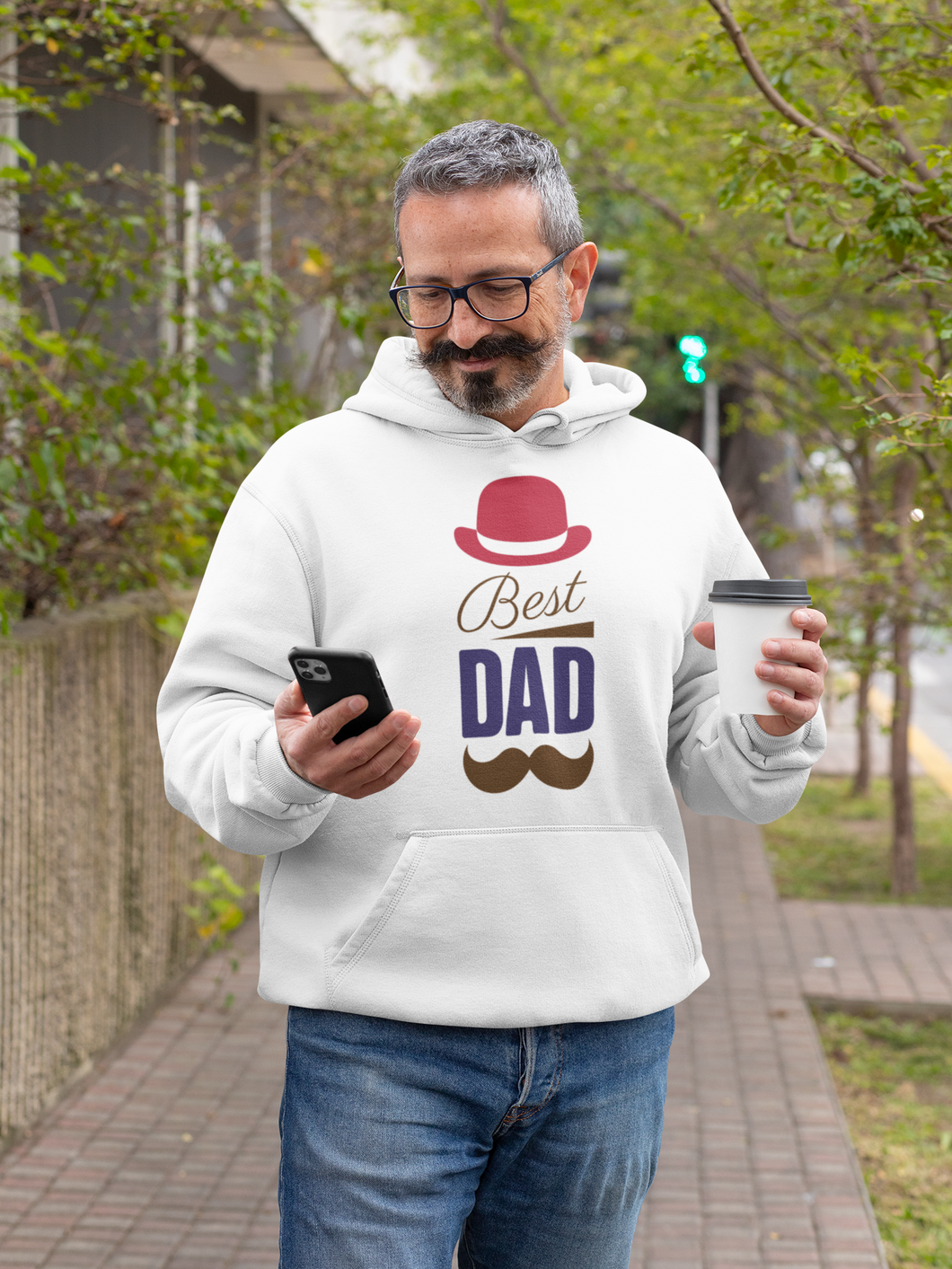 Fathers day best dad Men Hoodies-KidsFashionVilla