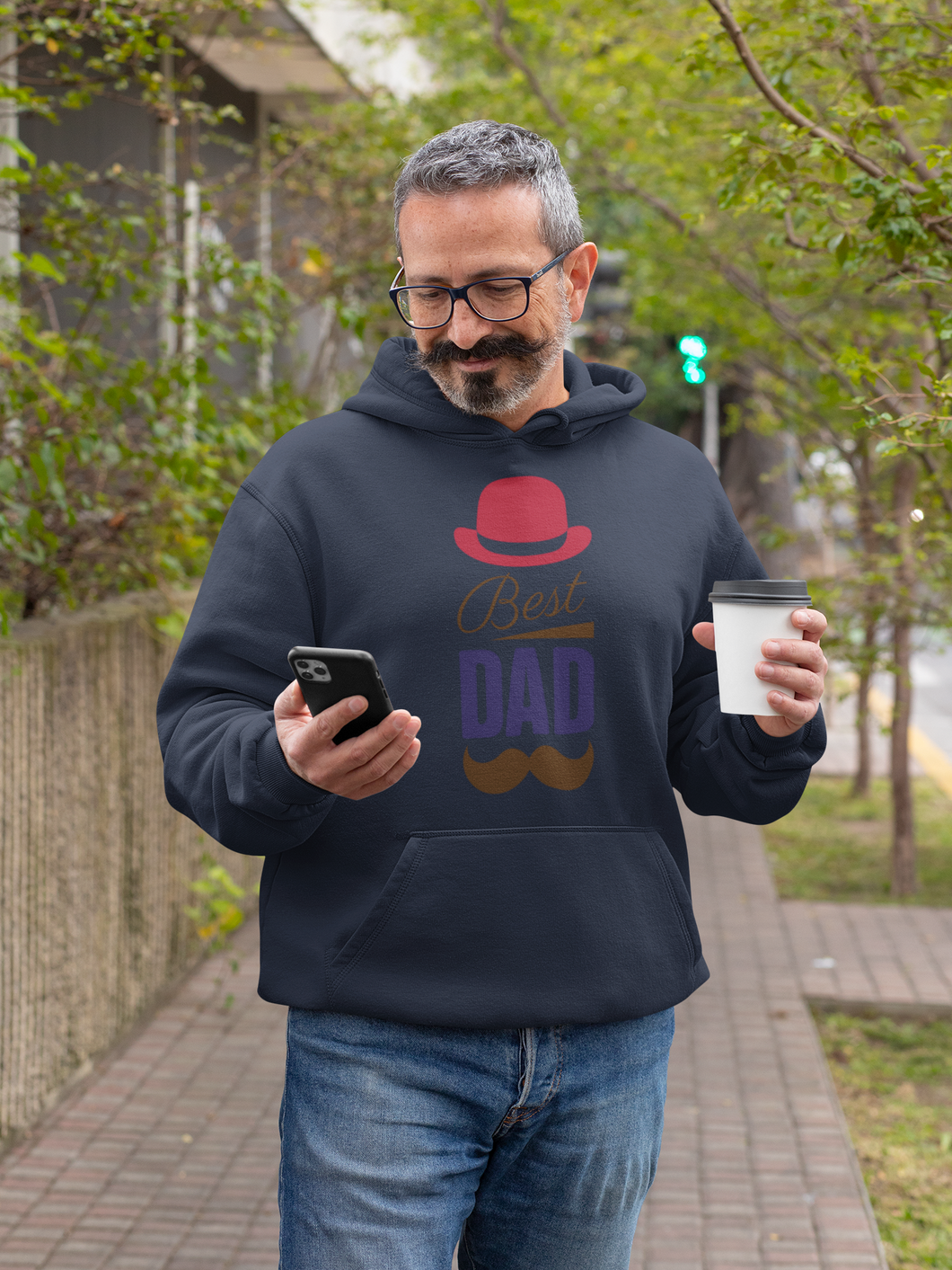 Fathers day best dad Men Hoodies-KidsFashionVilla