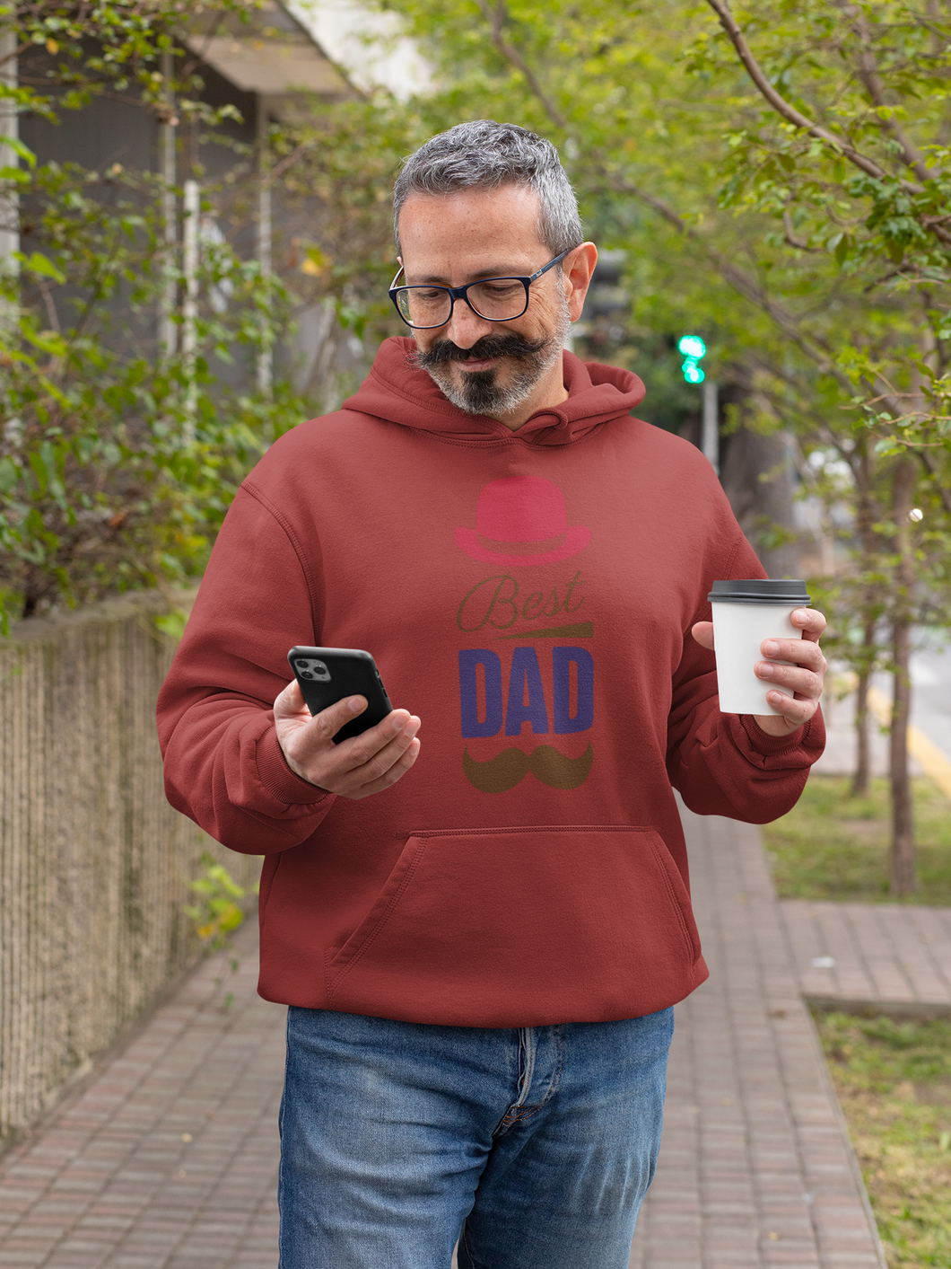 Fathers day best dad Men Hoodies-KidsFashionVilla
