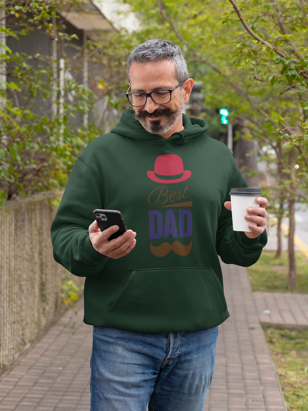 Fathers day best dad Men Hoodies-KidsFashionVilla