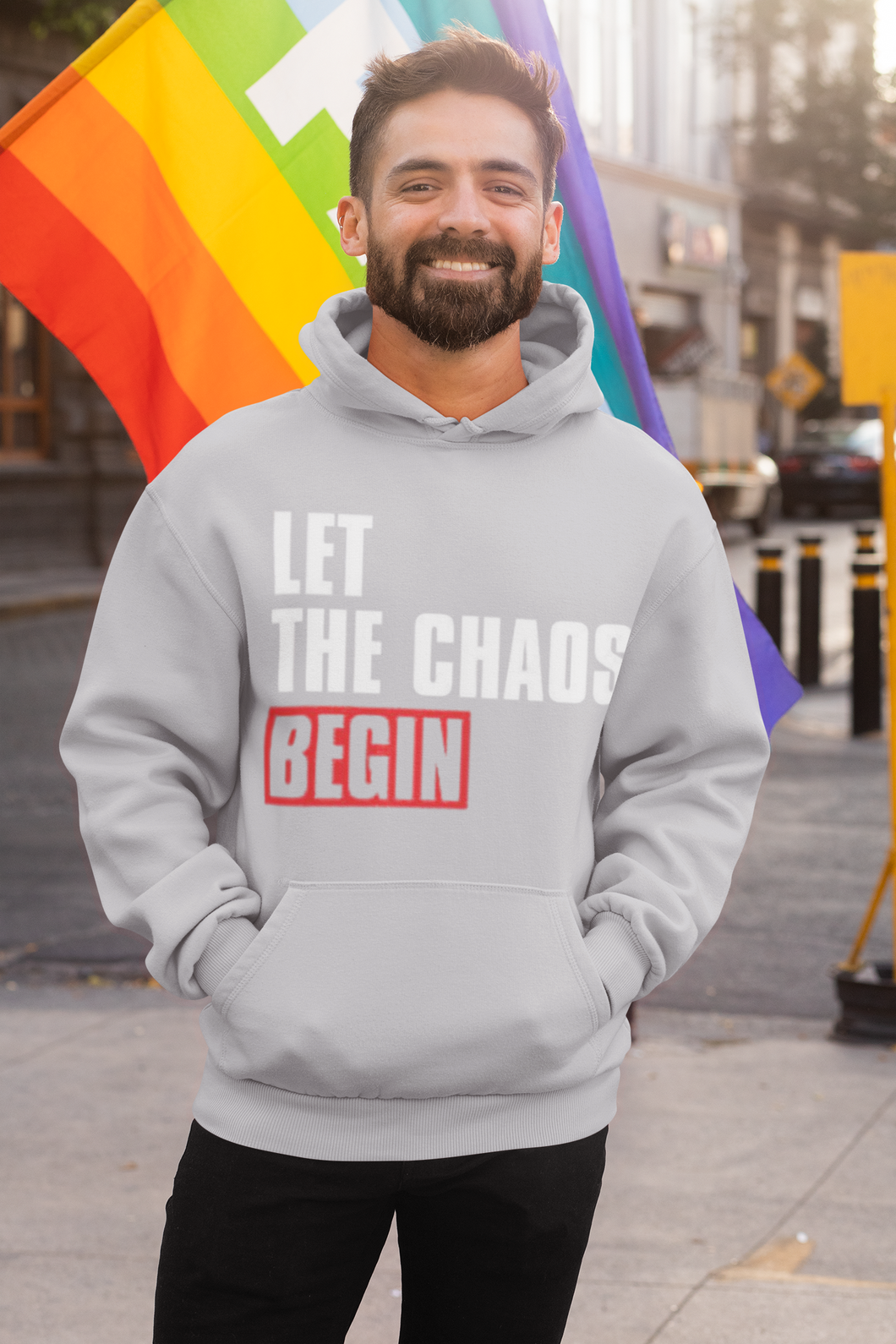 Let The Chaos Begin Money Heist Men Hoodies-KidsFashionVilla