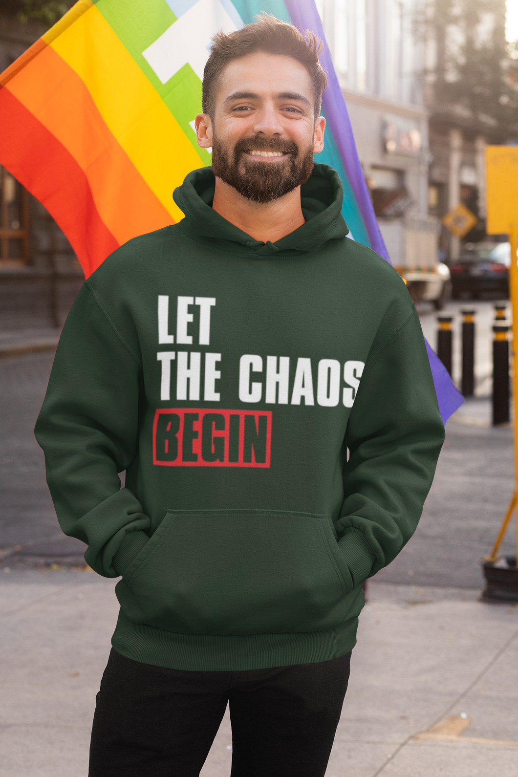 Let The Chaos Begin Money Heist Men Hoodies-KidsFashionVilla